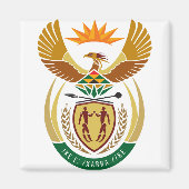 Südafrikanisches Emblem Magnet (Vorne)