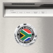 Südafrikanisches Emblem Magnet (In Situ (Geschirrspüler))