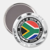 Südafrikanisches Emblem Magnet (Vorderseite/Rückseite)