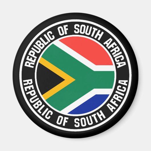 Südafrikanisches Emblem Magnet (Vorne)