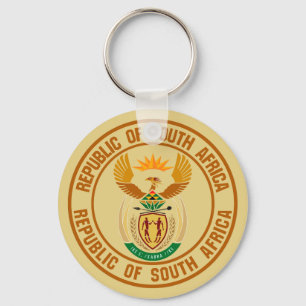 Südafrikanisches Emblem Schlüsselanhänger