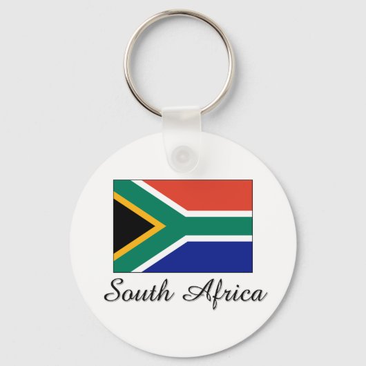 Südafrikanisches Flaggendesign Schlüsselanhänger (Vorderseite)