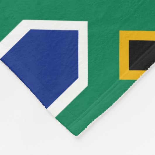 Südafrikanisches Flaggenmuster Fleecedecke (Ecke)