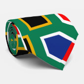 Südafrikanisches Flaggenmuster Krawatte (Gerollt)