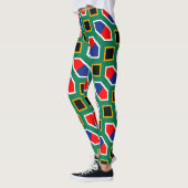 Südafrikanisches Flaggenmuster Leggings (Links)