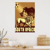Südafrikanisches Fußballposter Poster (Küche)