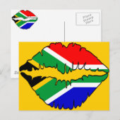 Südafrikanisches Kiss-Thema Postkarte (Vorne/Hinten)