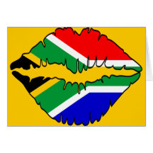 Südafrikanisches Kuss-Thema