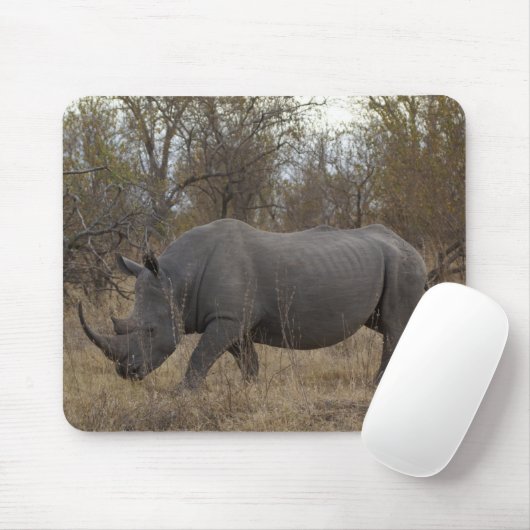 Südafrikanisches Nashorn Mousepad (Mit Mouse)