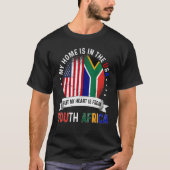 Südafrikanisches Patriot Heart kommt aus Afrika T-Shirt (Vorderseite)