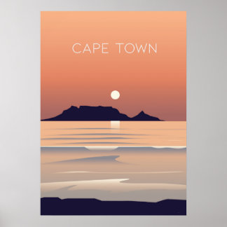 Südafrikanisches Poster von Captown