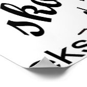 Südafrikanisches Slang Poster (Ecke)