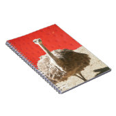 Südafrikanisches Straußenband Notizblock (Rechte Seite)