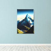 Südalpen Neuseelands - Canvas Print Leinwanddruck (Insitu (Holzboden))