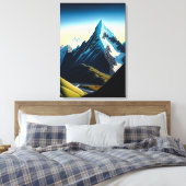 Südalpen Neuseelands - Canvas Print Leinwanddruck (Insitu (Schlafzimmer))