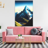 Südalpen Neuseelands - Canvas Print Leinwanddruck (Insitu (Wohnzimmer))
