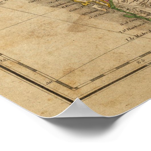 Südamerika 12 poster (Ecke)