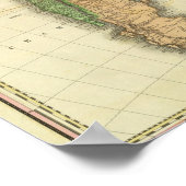 Südamerika 1823 poster (Ecke)