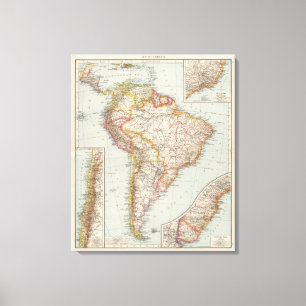 Südamerika 20 leinwanddruck