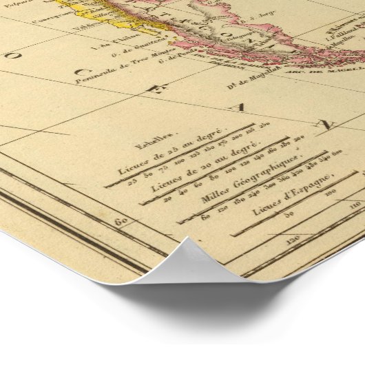 Südamerika 22 poster (Ecke)