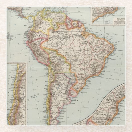 Südamerika 2 glasuntersetzer (Vorderseite)