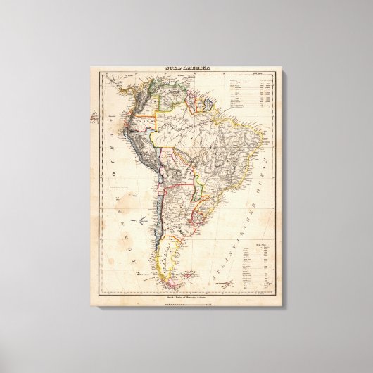 Südamerika 35 leinwanddruck (Vorderseite)