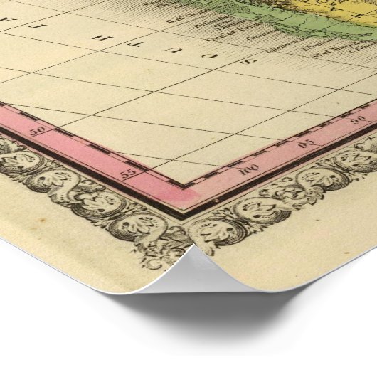 Südamerika 36 poster (Ecke)