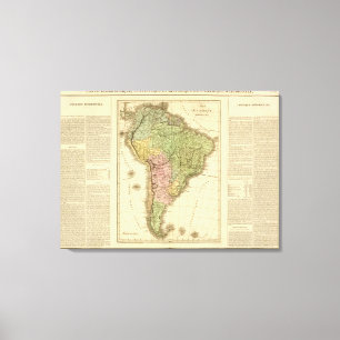 Südamerika 6 leinwanddruck