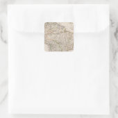 Südamerika 9 quadratischer aufkleber (Tasche)