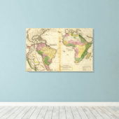 Südamerika, Afrika Leinwanddruck (Insitu (Holzboden))