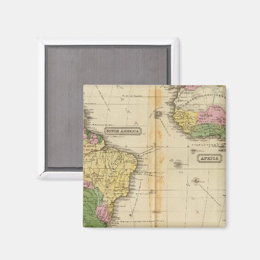 Südamerika, Afrika Magnet (Vorderseite/Rückseite)