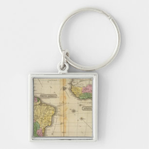 Südamerika, Afrika Schlüsselanhänger