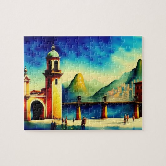 Südamerika Altstadt Vintag Puzzle (Horizontal)