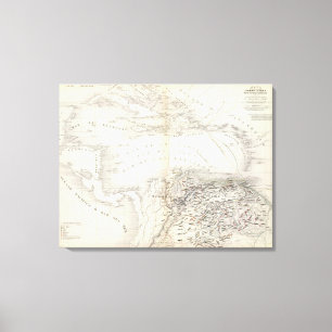 Südamerika, Antillen Leinwanddruck