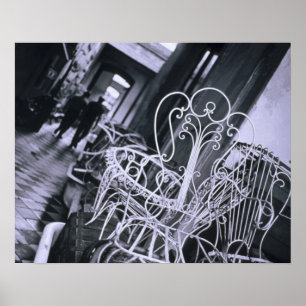 Südamerika, Argentinien, San Telno. Alte Stühle Poster