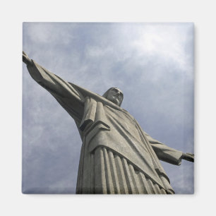Südamerika, Brasilien, Rio de Janeiro. Christus 3 Magnet