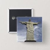 Südamerika, Brasilien, Rio de Janeiro. Christus Button (Vorne & Hinten)