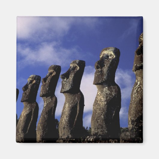 Südamerika, Chile, Osterinsel, Ahu Akiri. Magnet (Vorne)
