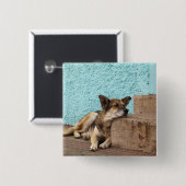 Südamerika, Chile, Valparaiso. Deutsch Button (Vorne & Hinten)