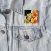 Südamerika, Ecuador, Amazonas. Blattgrün Button (Beispiel)