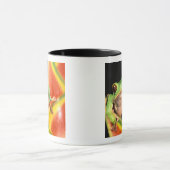 Südamerika, Ecuador, Amazonas. Blattgrün Tasse (Zentrum)