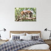 Südamerika, Ecuador, Amazonas. Ocelot Leinwanddruck (Insitu (Schlafzimmer))