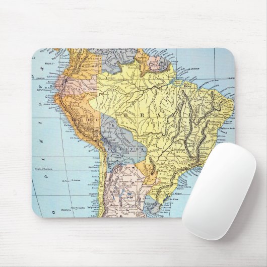SÜDAMERIKA: KARTE, c1890 Mousepad (Mit Mouse)