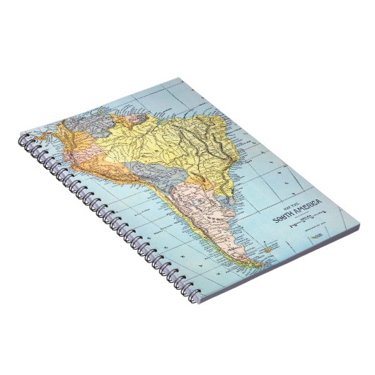 SÜDAMERIKA: KARTE, c1890 Notizblock (Rechte Seite)