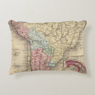 Südamerika-Karte durch Mitchell Zierkissen