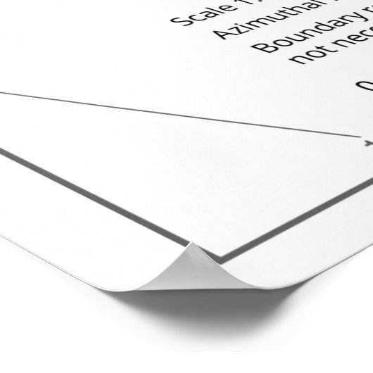 Südamerika-Karte Poster (Ecke)