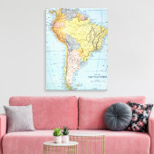 SÜDAMERIKA: MAP, c1890 Leinwanddruck (Insitu (Wohnzimmer))