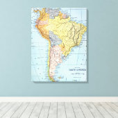 SÜDAMERIKA: MAP, c1890 Leinwanddruck (Insitu (Holzboden))