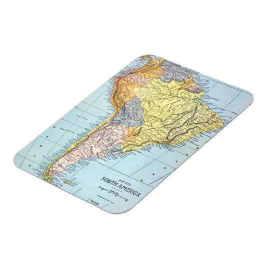 SÜDAMERIKA: MAP, c1890 Magnet (Linke Seite)