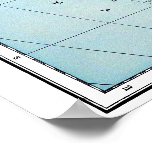 SÜDAMERIKA: MAP, c1890 Poster (Ecke)